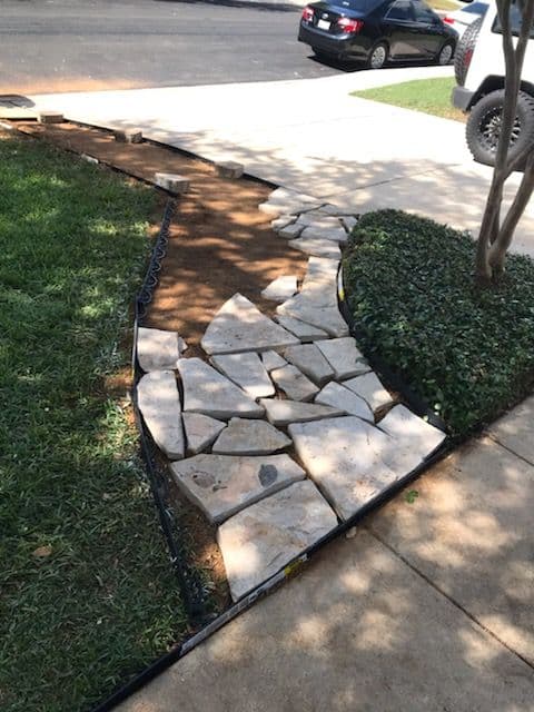 Gallery photos for Front Yard Stone Pathway Transformation: Image #6