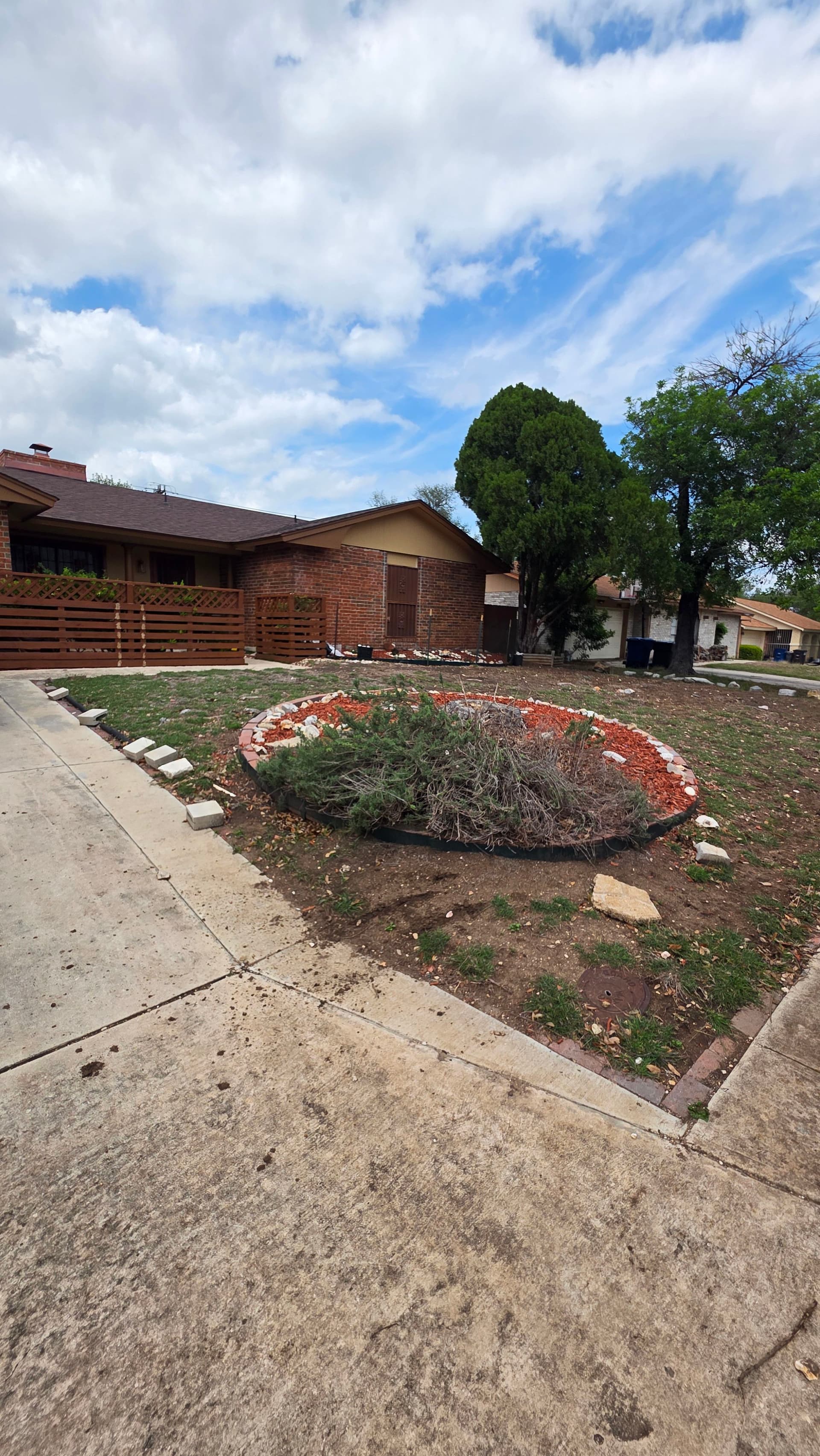 Gallery photos for Front Yard Curb Appeal Upgrade With Sod, Mulch, and Clean Edging: Image #1
