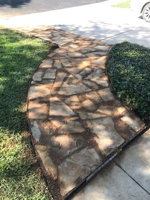 Gallery photos for Front Yard Stone Pathway Transformation: Image #9