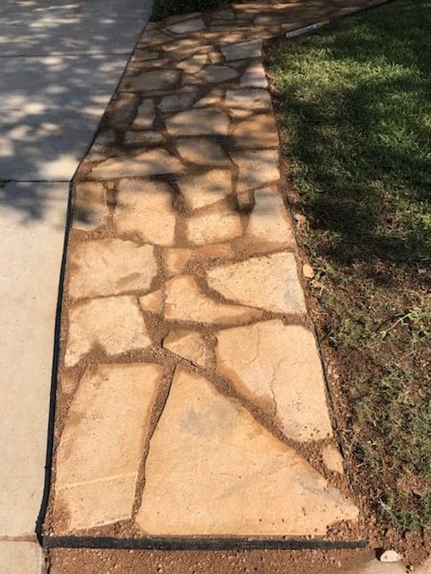 Gallery photos for Front Yard Stone Pathway Transformation: Image #8
