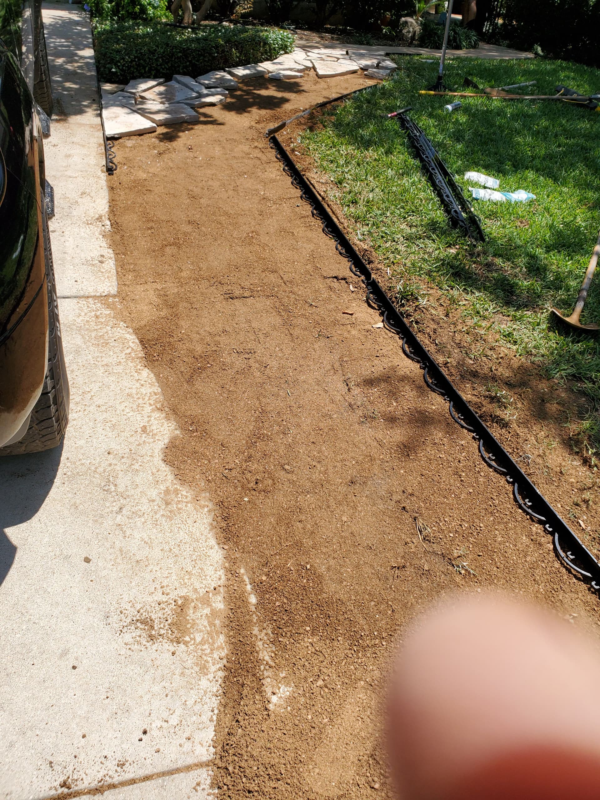 Gallery photos for Front Yard Stone Pathway Transformation: Image #2