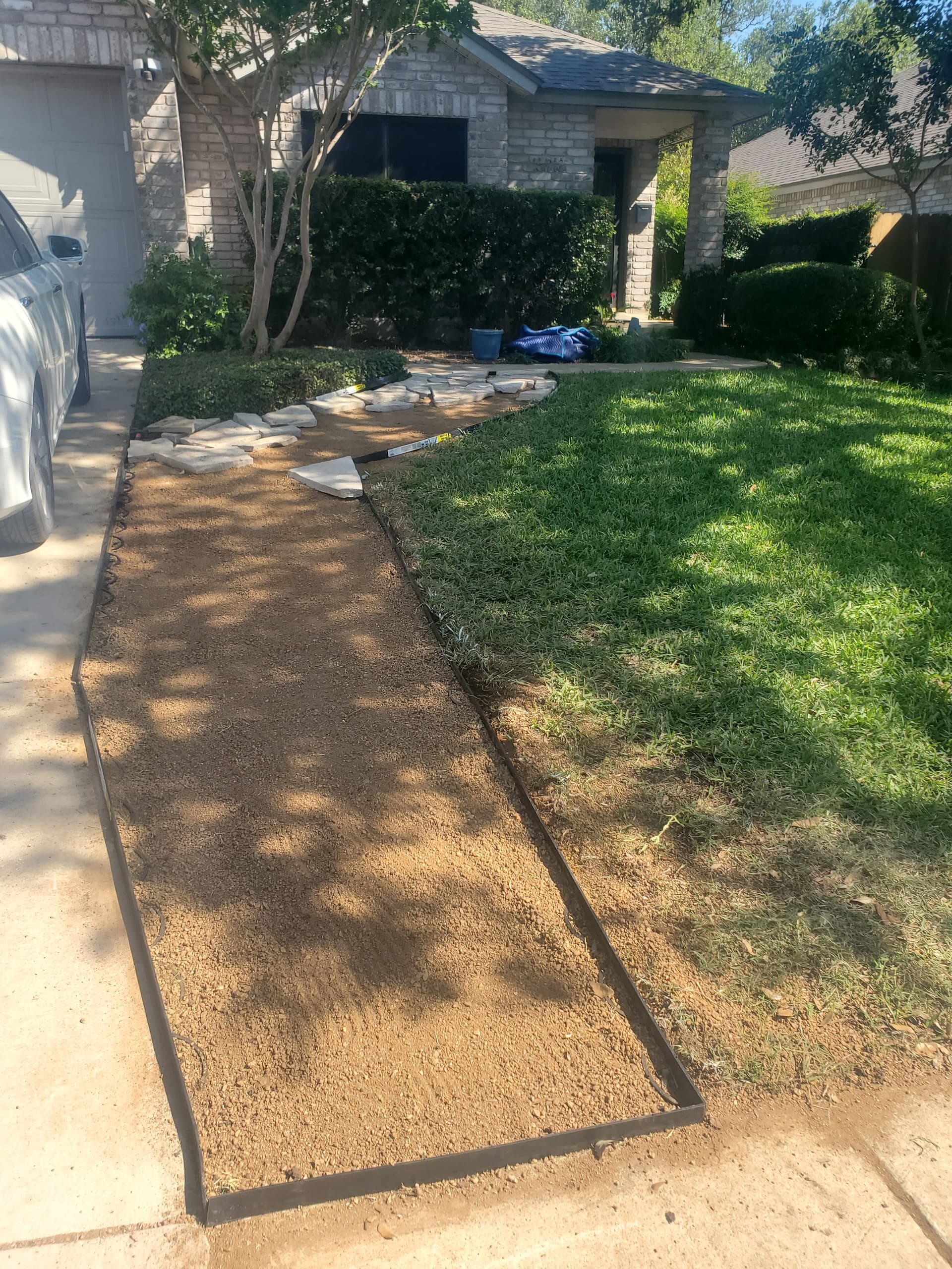 Gallery photos for Front Yard Stone Pathway Transformation: Image #3