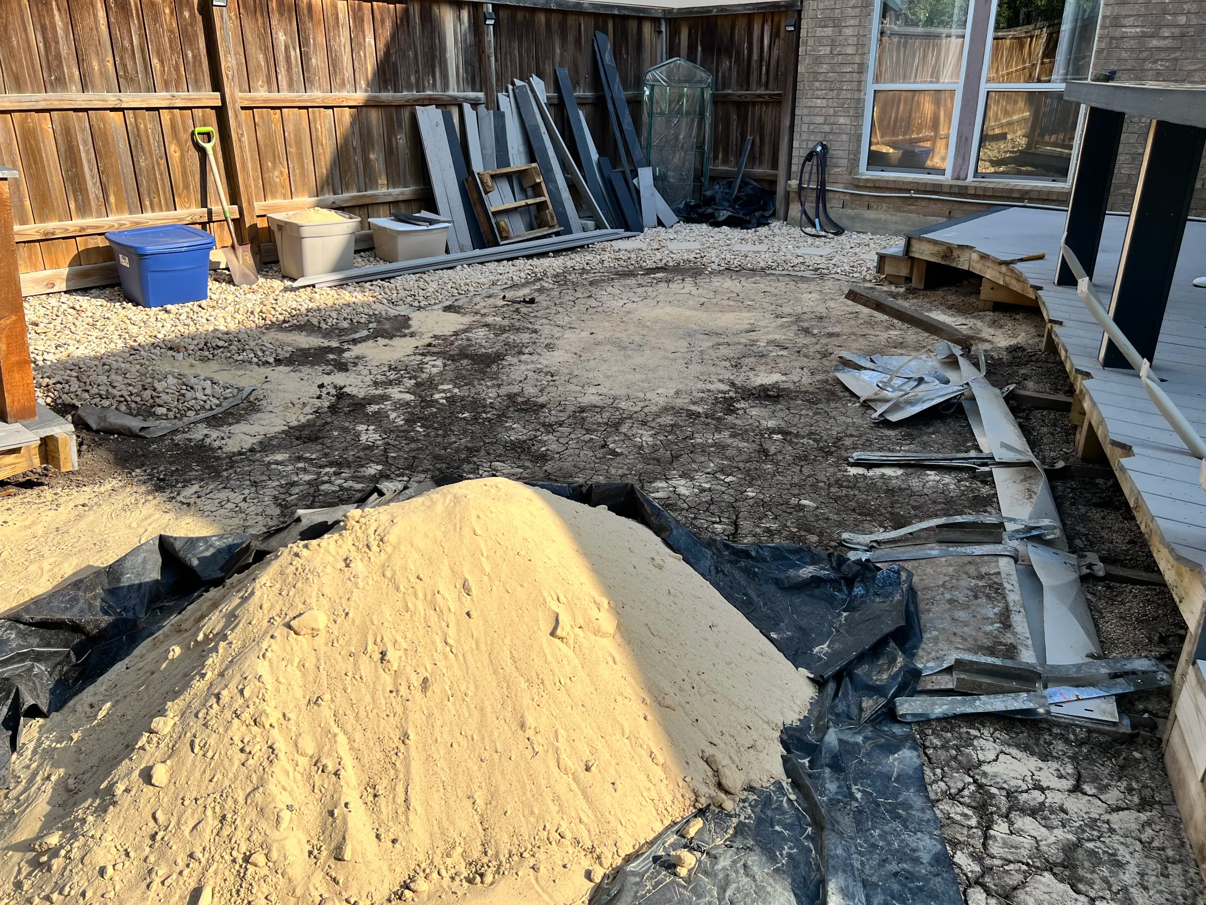 Project Backyard Deck, Sitting Area, and Hot Tub Pad Build in Progress image