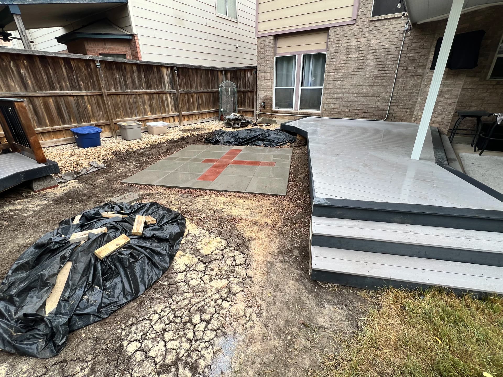 Gallery photos for Backyard Deck, Sitting Area, and Hot Tub Pad Build in Progress: Image #4
