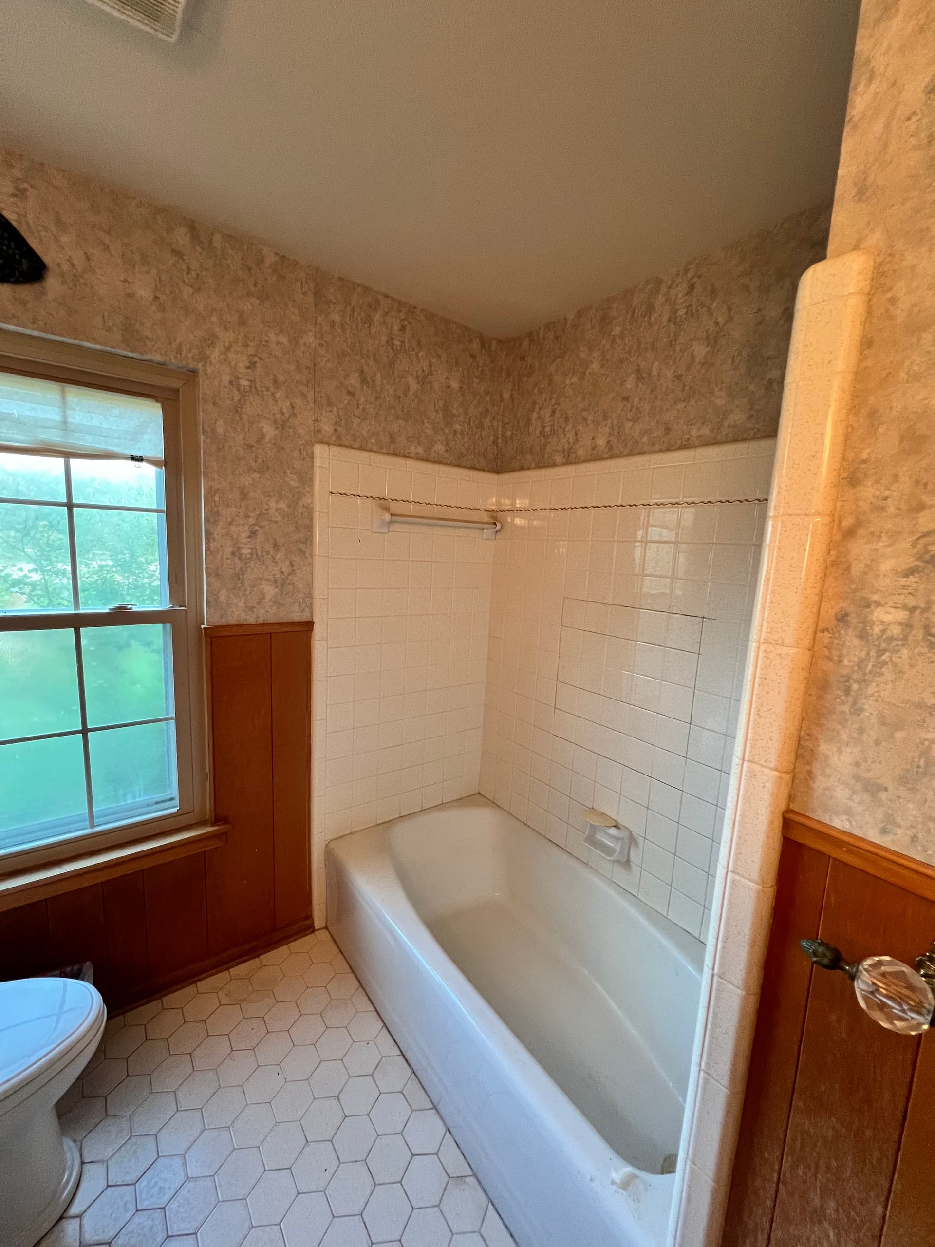Gallery photos for 1964 Bathroom Gets a New Tub, Porcelain Tile Surround and Fresh Flooring: Image #1