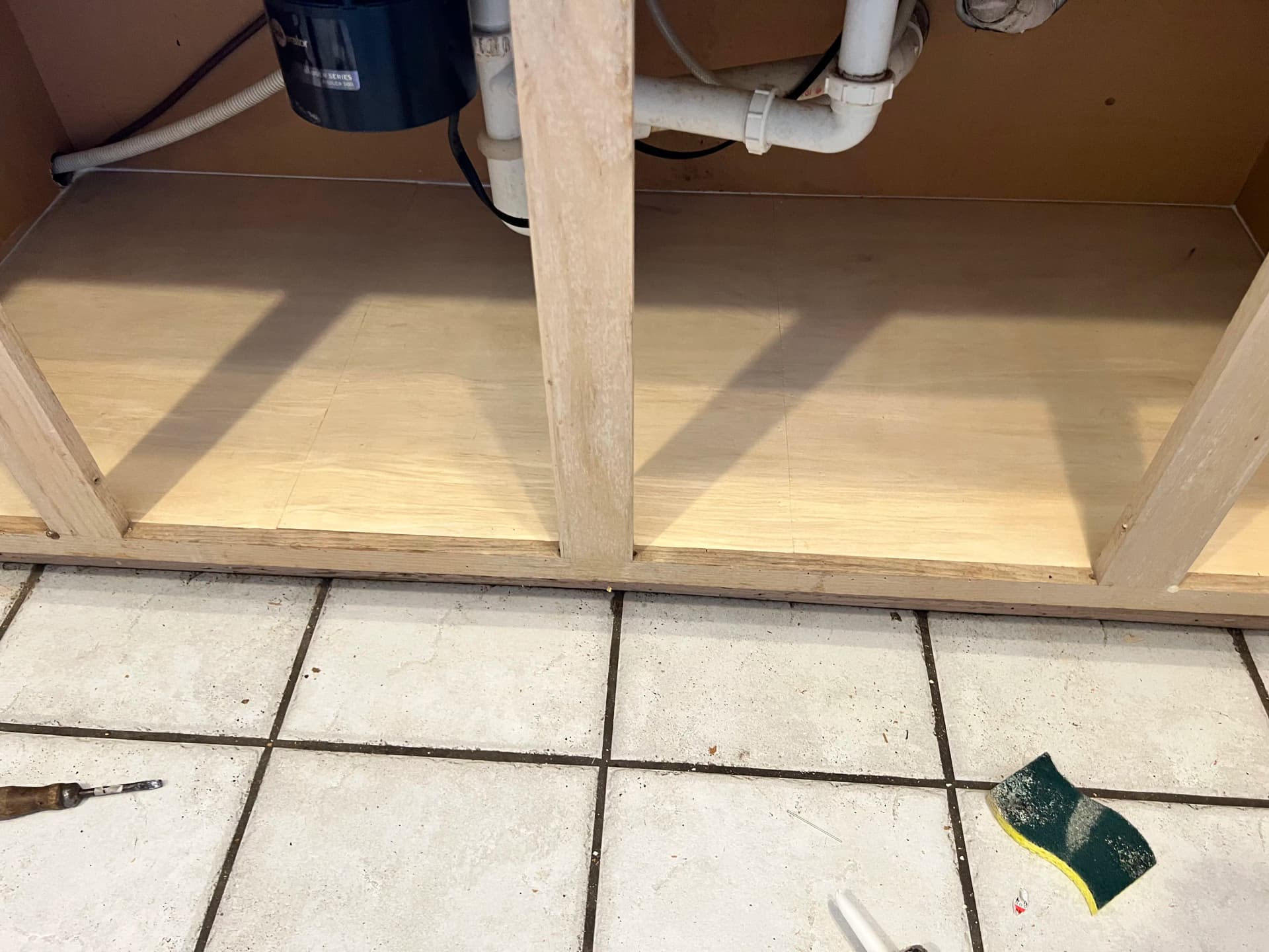 Gallery photos for Tub Valve Swap and Rotten Cabinet Repair Done Right: Image #7